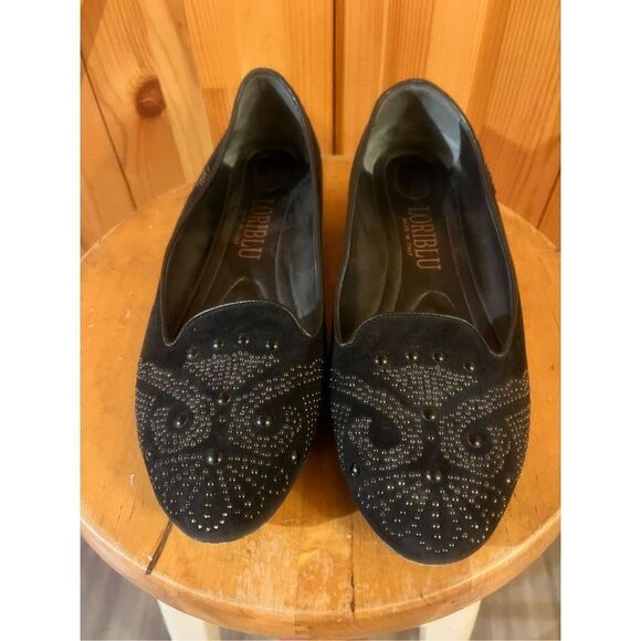Corso Como Black Studded Flats - Picture 1 of 6